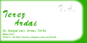 terez ardai business card